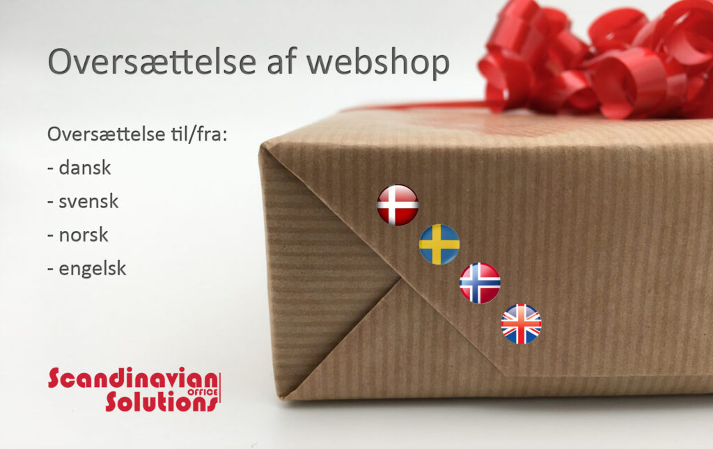 Oversættelse af webshop: www.scandinavianoffice.net